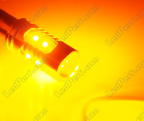 H21W Orange LED bulb Individual LEDs - LEDs H21W HY21W BAY9S Base 12V