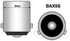 BAX9S LED bulb H6W Efficacity xenon effect white
