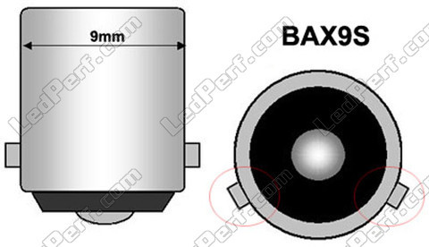 BAX9S LED bulb H6W Xtrem green