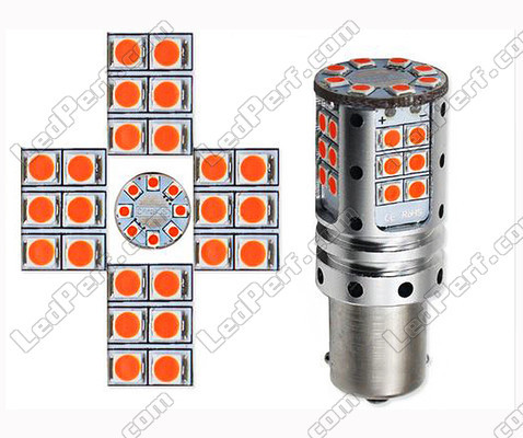 PY21W LED bulb - High Power R5W LEDs PY21W P21 5W P21W LEDs Orange BAU15S BA15S Base