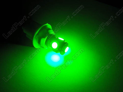 T10 W5W Xtrem green LED bulb