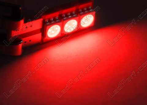 T10 W5W Motion red LED with no OBC error - Side lighting -