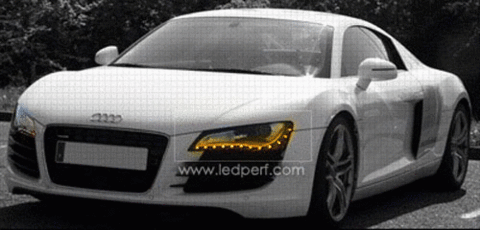 orange flexible and waterproof 30cm flashing-type LED strip for Audi R8