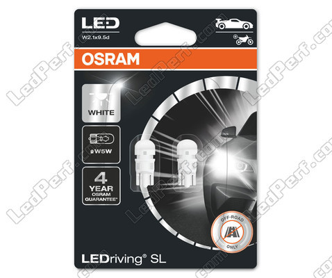 Pack of 2 bulbs W5W T10 Osram LEDriving SL White 6000K