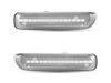 Front view of the sequential LED turn signals for BMW Serie 3 (E46) 1998 - 2001 - Transparent Color