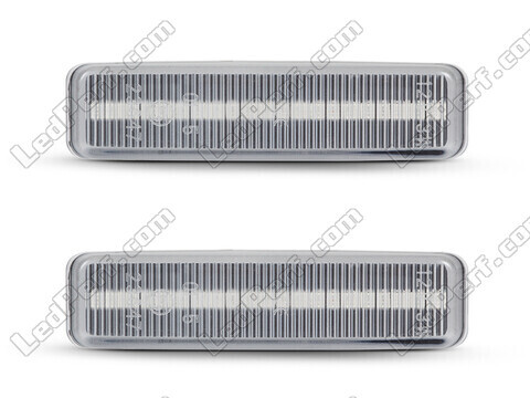 Front view of the sequential LED turn signals for BMW Serie 5 (E39) - Transparent Color