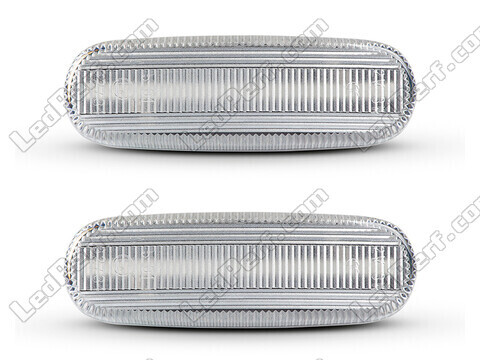 Front view of the sequential LED turn signals for Fiat Panda III - Transparent Color