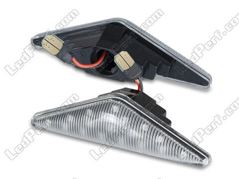 Side view of the sequential LED turn signals for Ford Focus MK1 - Transparent Version
