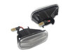Side view of the sequential LED turn signals for Honda Jazz II - Transparent Version