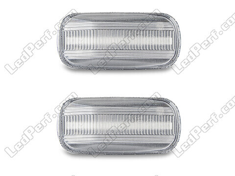 Front view of the sequential LED turn signals for Honda Jazz II - Transparent Color
