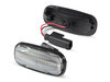 Side view of the sequential LED turn signals for Land Rover Freelander - Transparent Version