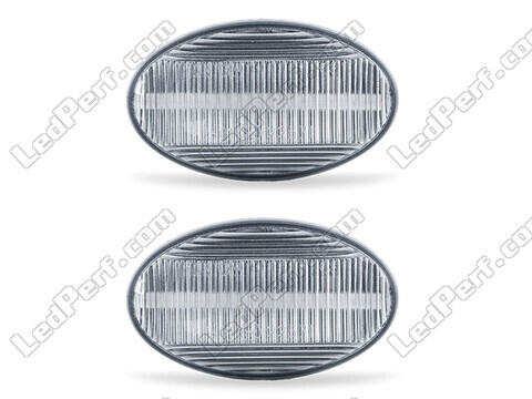 Front view of the sequential LED turn signals for Mercedes Citan - Transparent Color