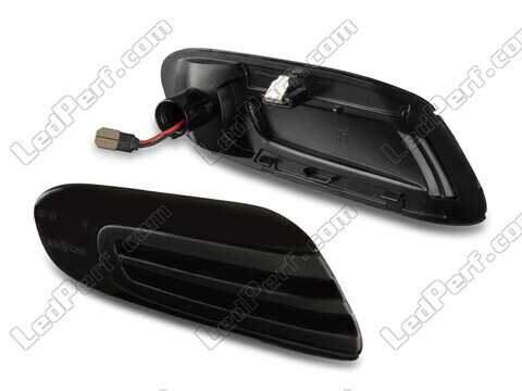Side view of the dynamic LED side indicators for Mini Convertible IV (F57) - Smoked Black Version