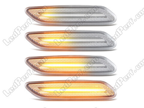 Lighting of the transparent sequential LED turn signals for Mini Countryman (R60)