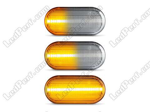 Lighting of the transparent sequential LED turn signals for Nissan Micra III