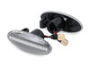 Side view of the sequential LED turn signals for Nissan Micra IV - Transparent Version