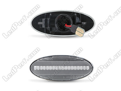 Connectors of the sequential LED turn signals for Nissan X Trail II - transparent version