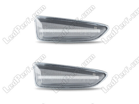 Front view of the sequential LED turn signals for Opel Astra K - Transparent Color