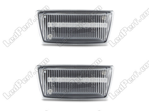 Front view of the sequential LED turn signals for Opel Zafira B - Transparent Color