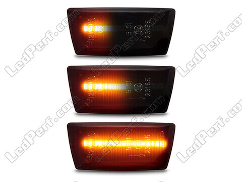 Lighting of the black dynamic LED side indicators for Opel Zafira B
