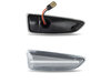 Connectors of the sequential LED turn signals for Opel Zafira C - transparent version