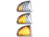 Lighting of the transparent sequential LED turn signals for Smart Fortwo II