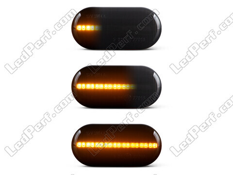 Lighting of the black dynamic LED side indicators for Smart Fortwo III