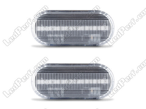 Front view of the sequential LED turn signals for Volkswagen Polo 6N / 6N2 - Transparent Color