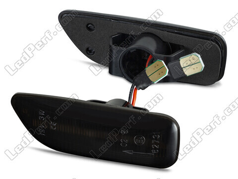 Side view of the dynamic LED side indicators for Volvo S60 D5 - Smoked Black Version