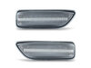 Front view of the sequential LED turn signals for Volvo V70 II - Transparent Color