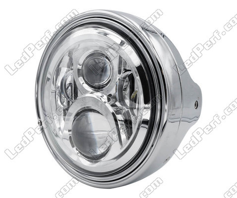 Example of headlight and chrome LED optic for Suzuki GS 500
