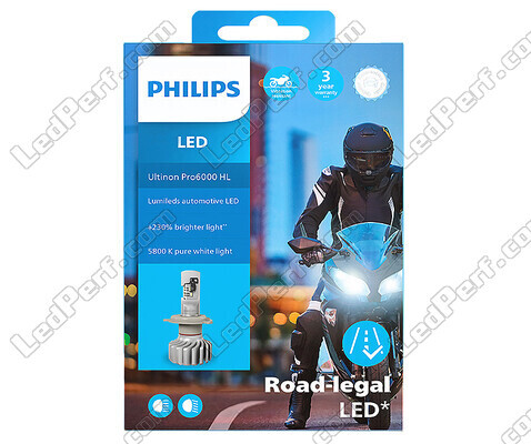 Philips LED Bulb Approved for BMW Motorrad R Nine T Racer motorcycle - Ultinon PRO6000