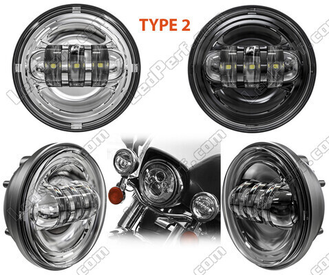 LED Optics for Additional Driving Lights of Harley-Davidson Heritage Classic 1340