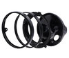 Black round headlight for 7 inch full LED optics of Kawasaki VN 900 Custom, parts assembly