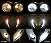xenon white sidelight bulbs LED for Triumph Tiger 800 (2011 - 2017) before and after