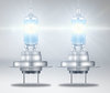 white lighting from the H7 OSRAM Night Breaker® 200 bulbs - 64210NB200-HCB
