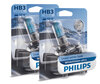 Pack of 2 Philips WhiteVision ULTRA HB3 Bulbs + Pilot Lights - 9005WVUB1