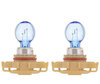 Pack of 2 Philips WhiteVision ULTRA PSX24W Bulbs + Pilot Lights - 12276WVUB1