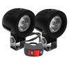 Additional LED headlights for motorcycle Yamaha XVS 1300 Midnight Star - Long range
