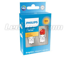 2x LED bulbs Philips WY21W Ultinon PRO6000 - Amber - T20 - 11065AU60X2