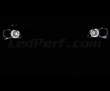 H8 angel eyes pack with white (pure) 6000K LEDs for BMW X1 (E84) - Standard