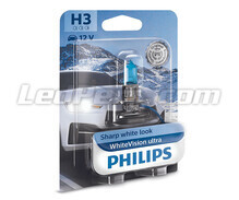 1x Philips WhiteVision ULTRA +60% 55W H3 Bulb - 12336WVUB1