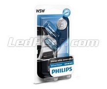 Pack of 2 sidelight bulbs - Philips WhiteVision - White - W5W base