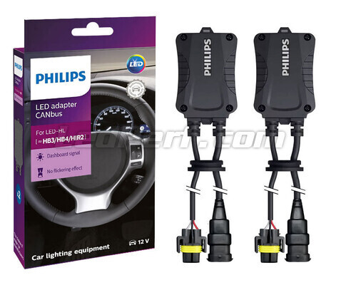 2x Philips Canbus decoder/canceller for LED HB3/HB4/HIR2 bulbs 12V - 18956X2