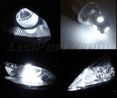 2pcs White H15 LED Bulbs DRL&High Beam Headlight For 2012-2017 Volkswagen  Tiguan