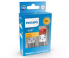 2x LED bulbs Philips P21W Ultinon PRO6000 - Amber - BA15S - 11498AU60X2