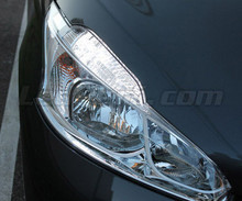 Daytime running light and Sidelight LED pack - (xenon white) - for Peugeot 208 (without original-fit (xenon)
