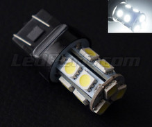 W21/5W bulb with 13 leds - white - High power - T20 Base