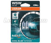 Pair of W5W Osram Cool Blue Intense NEXT GEN bulbs - 2825CBN-02B
